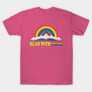 Read with Pride with Inclusive Rainbow T-Shirt